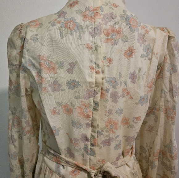 Deadstock Gunne Sax 13 NWT Boho Maxi Drsss Floral Corset Top - Picture 7 of 9